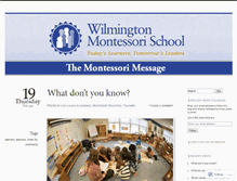 Tablet Screenshot of montessorimessage.net